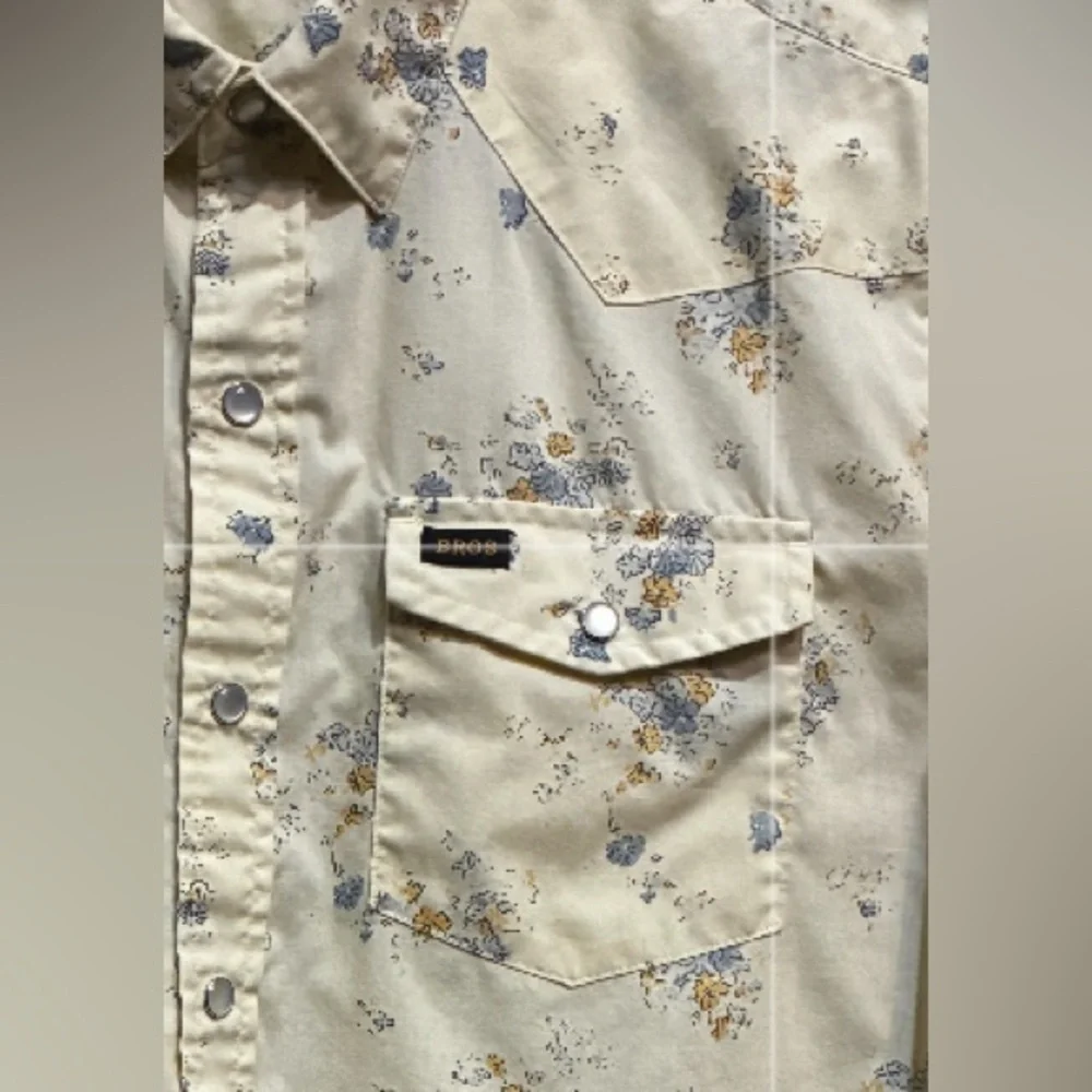 Howler Brothers Cream Floral Button Down Shirt - Medium - Picture 3 of 3